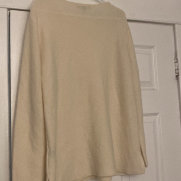 Womens Neiman Marcus Cashmere cream holiday Sweater - Picture 5 of 5